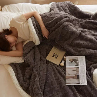 Winter Throw Blanket Thick Cosy