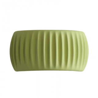 Contemporary Art Deco Resin Ribbed Wall Sconce, Stylish Design