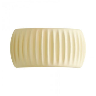 Contemporary Art Deco Resin Ribbed Wall Sconce, Stylish Design