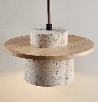 Natural Stone Pendant Light, Rustic Chic