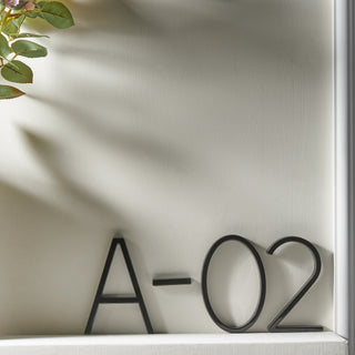 BLACK MODERN HOUSE NUMBERS | WEATHERPROOF