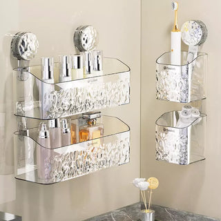 Bathroom Suction Shelf Waterproof & Drill-Free