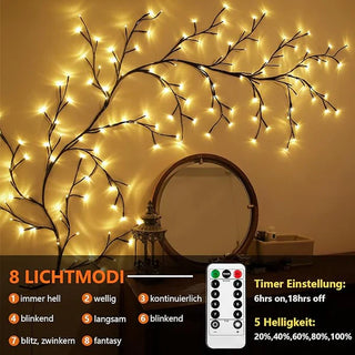 Vibrant LED Grape Vine Lights, Decorative Illumination