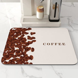 Kitchen Water Absorbing Draining Mat Non-Slip PVC Pad
