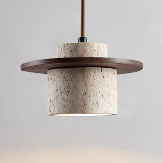 Natural Stone Pendant Light, Rustic Chic