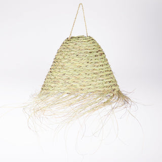 Handwoven  Seagrass Moroccan Lampshade with Fringes
