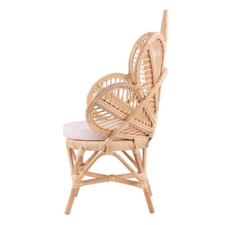 Rattan Flower Chair - Petal Rattan Accent Chair