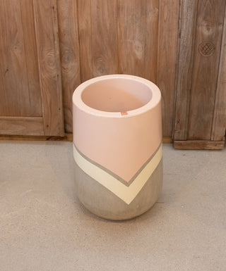 The Rendah Pot Cool Pink  Concrete Planter