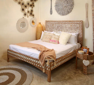 Handmade Samaya Bed with Low footboard