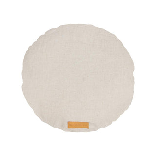 White Mandala Cushion 18 " Diameter